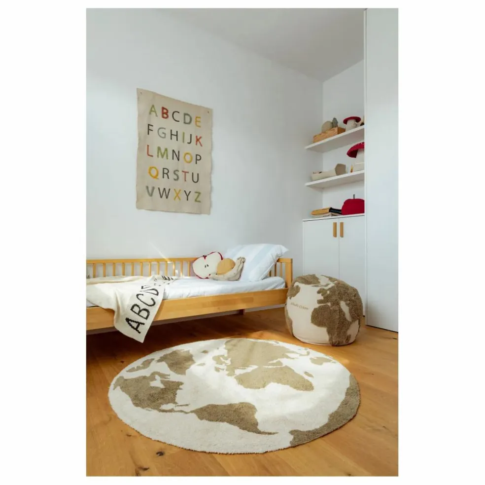 Tapis Monde | Vert kaki