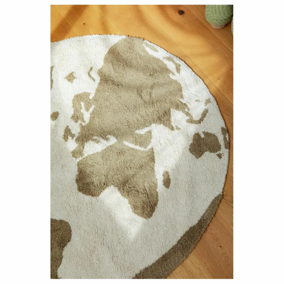 Tapis Monde | Vert kaki