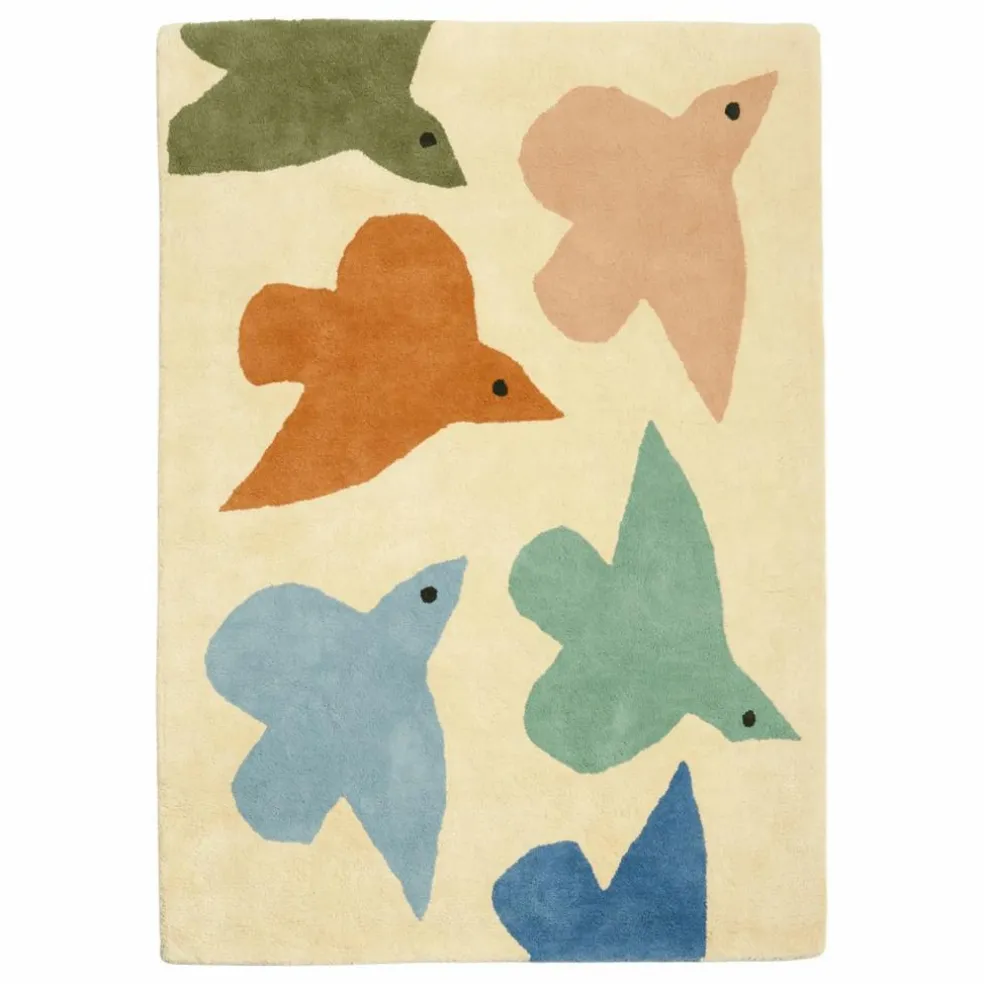 Tapis Oiseaux | Bleu