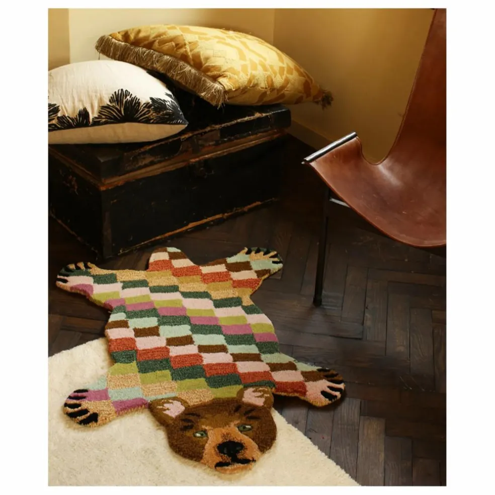 Tapis ours Archie en laine