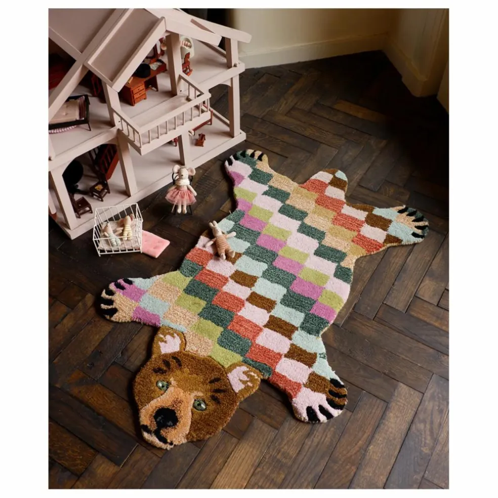 Tapis ours Archie en laine