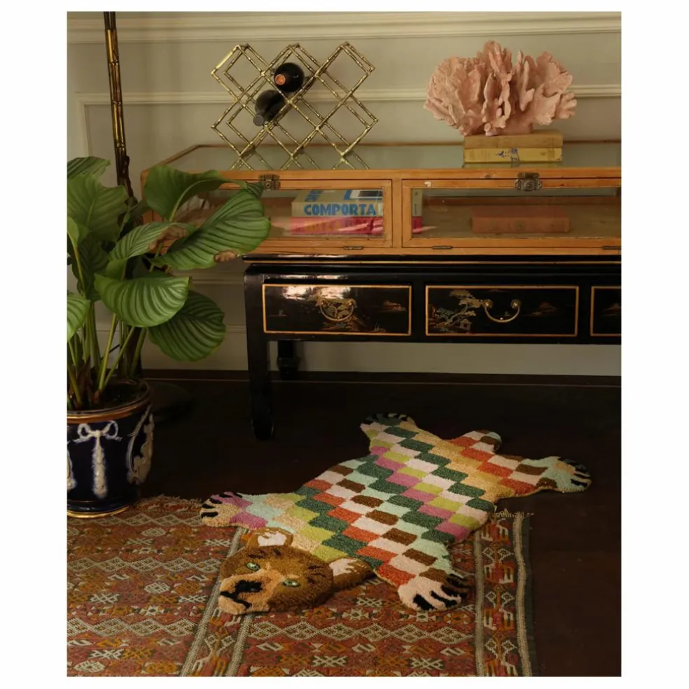 Tapis ours Archie en laine