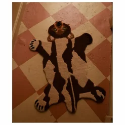 Tapis Ours en laine | Marron