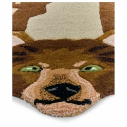 Tapis Ours en laine | Marron