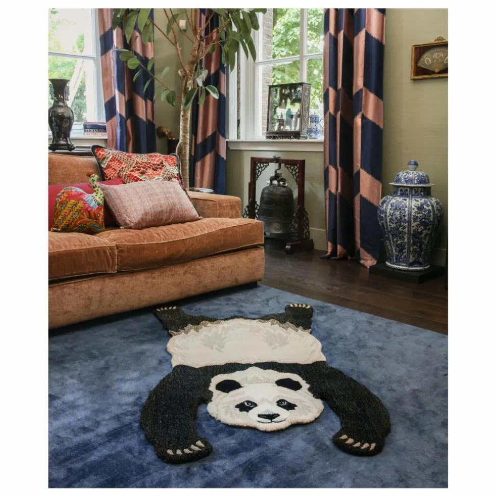 Tapis Panda en laine | Ecru