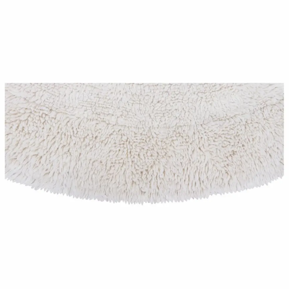 Tapis rond Arctic circle 250x250 cm | Blanc
