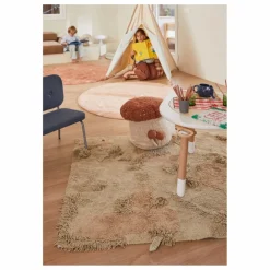 Tapis rond Dot | Rose