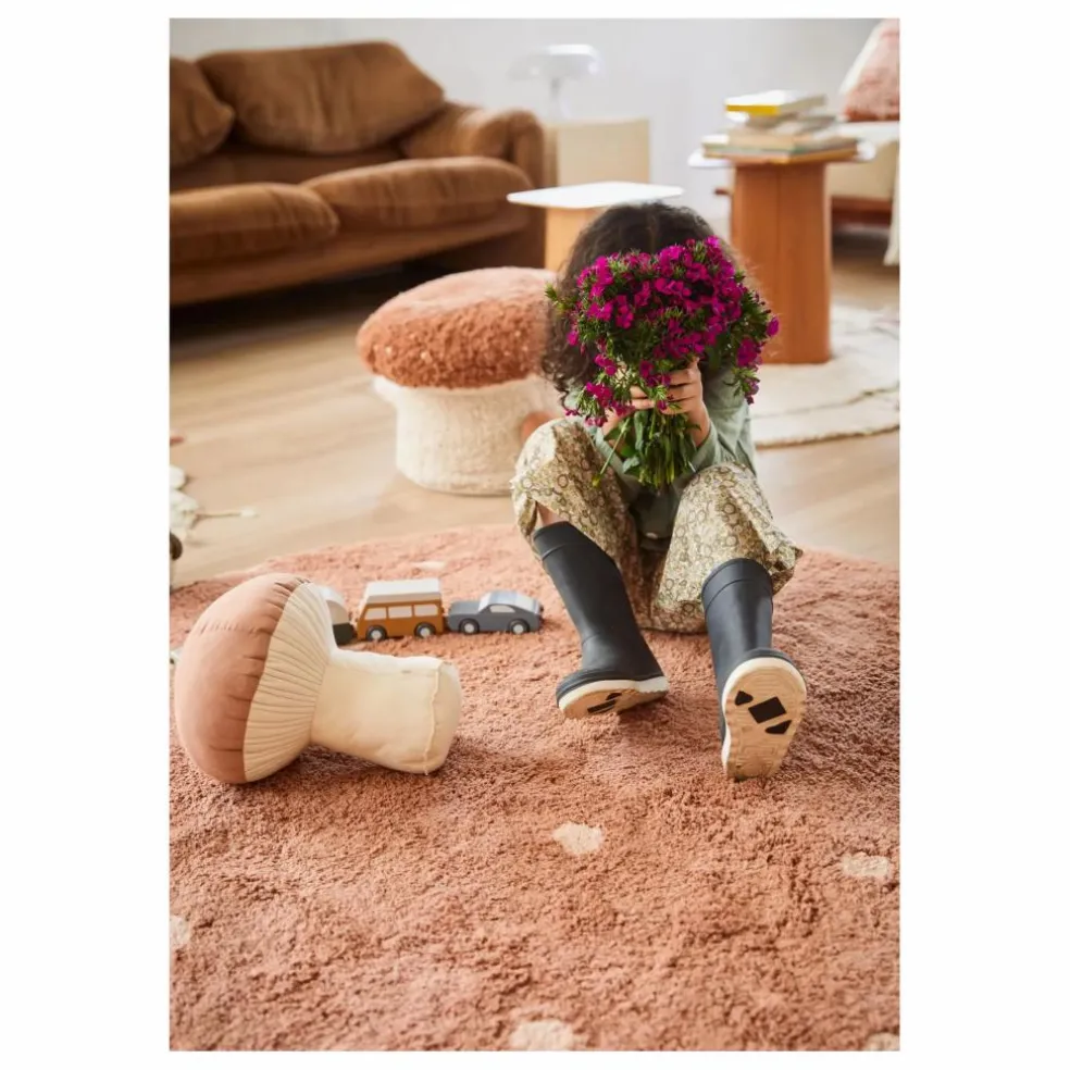 Tapis rond Dot | Terracotta