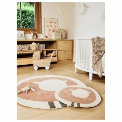 Tapis rond Mouton | Marron