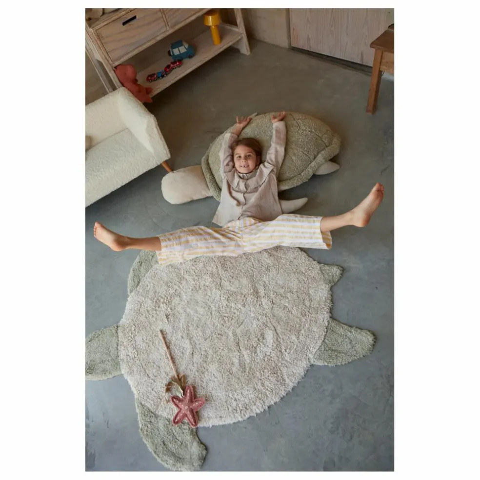 Tapis Sea Turtle | Olive