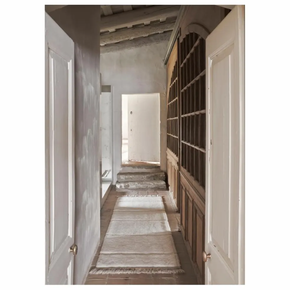 Tapis Steppe Runner | Blanc