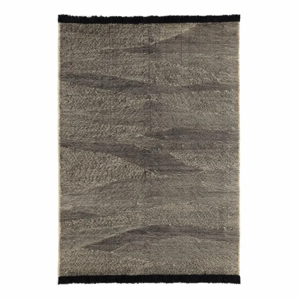 Tapis Telares en laine afghane | Noir