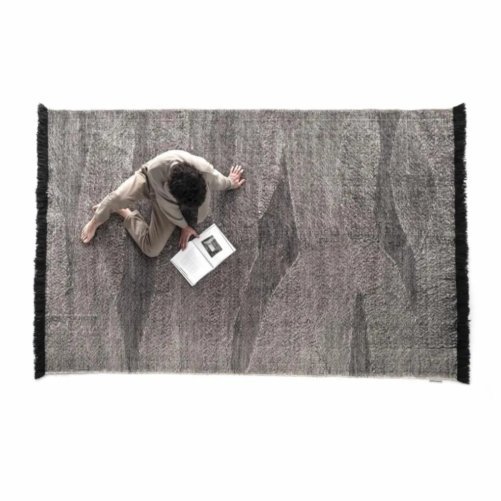 Tapis Telares en laine afghane | Noir
