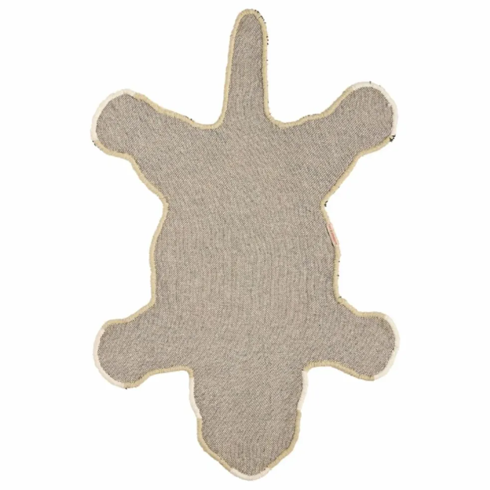 Tapis tigre à fleurs | Beige