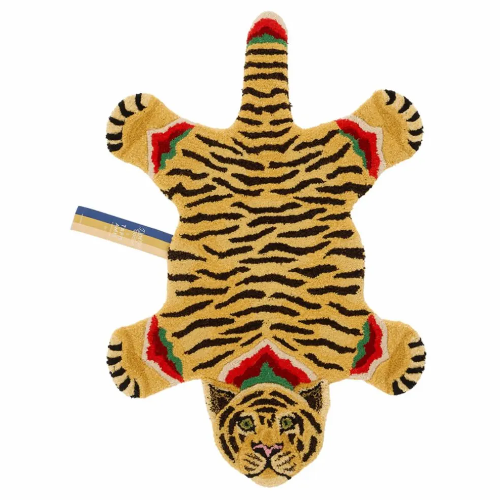 Tapis tigre Babul Bombay en laine | Marron