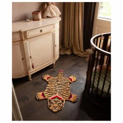 Tapis tigre Babul Bombay en laine | Marron