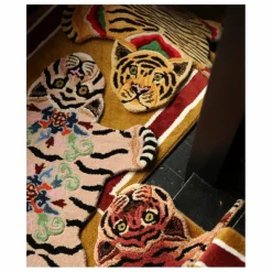 Tapis tigre Babul Bombay en laine | Marron