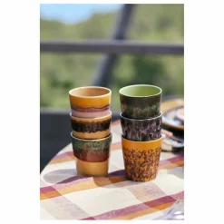 Tasse à café en grès | Orange