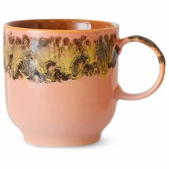 Tasse à café en grès | Rose