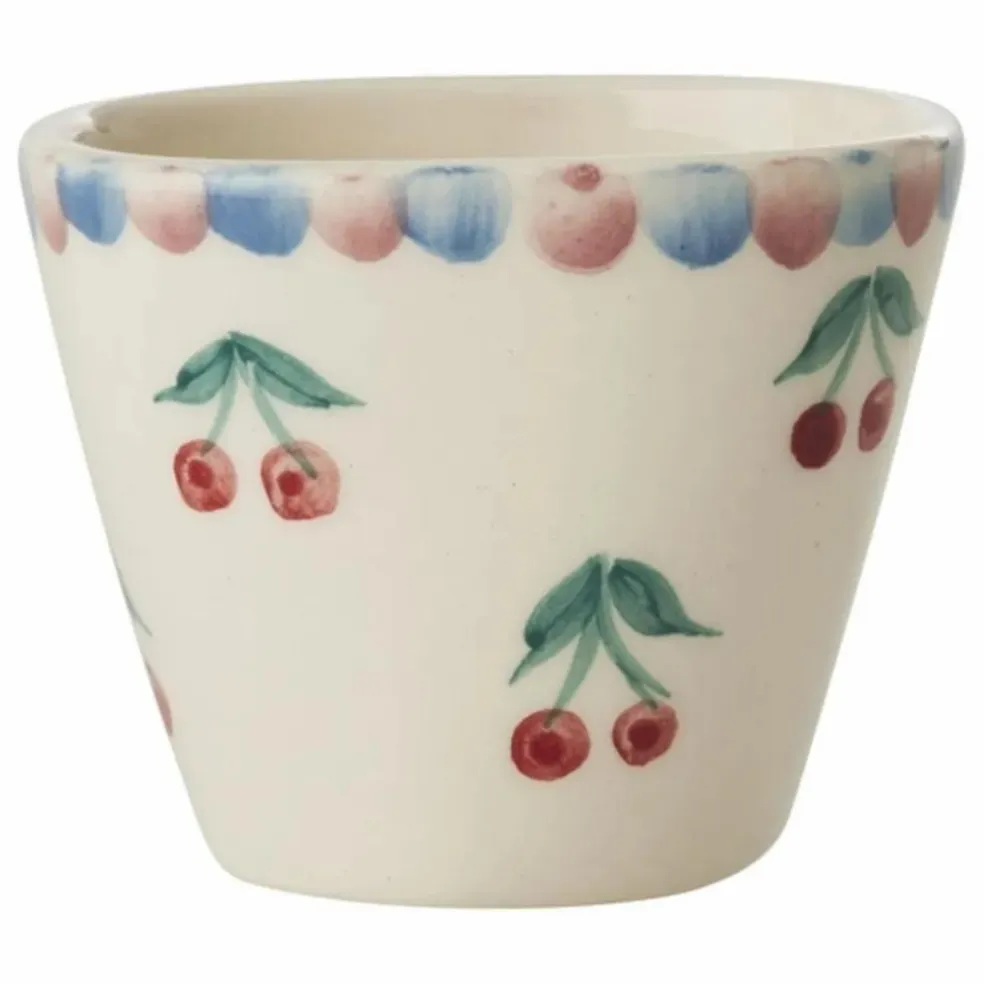 Tasse à expresso en céramique Cerises | Crème