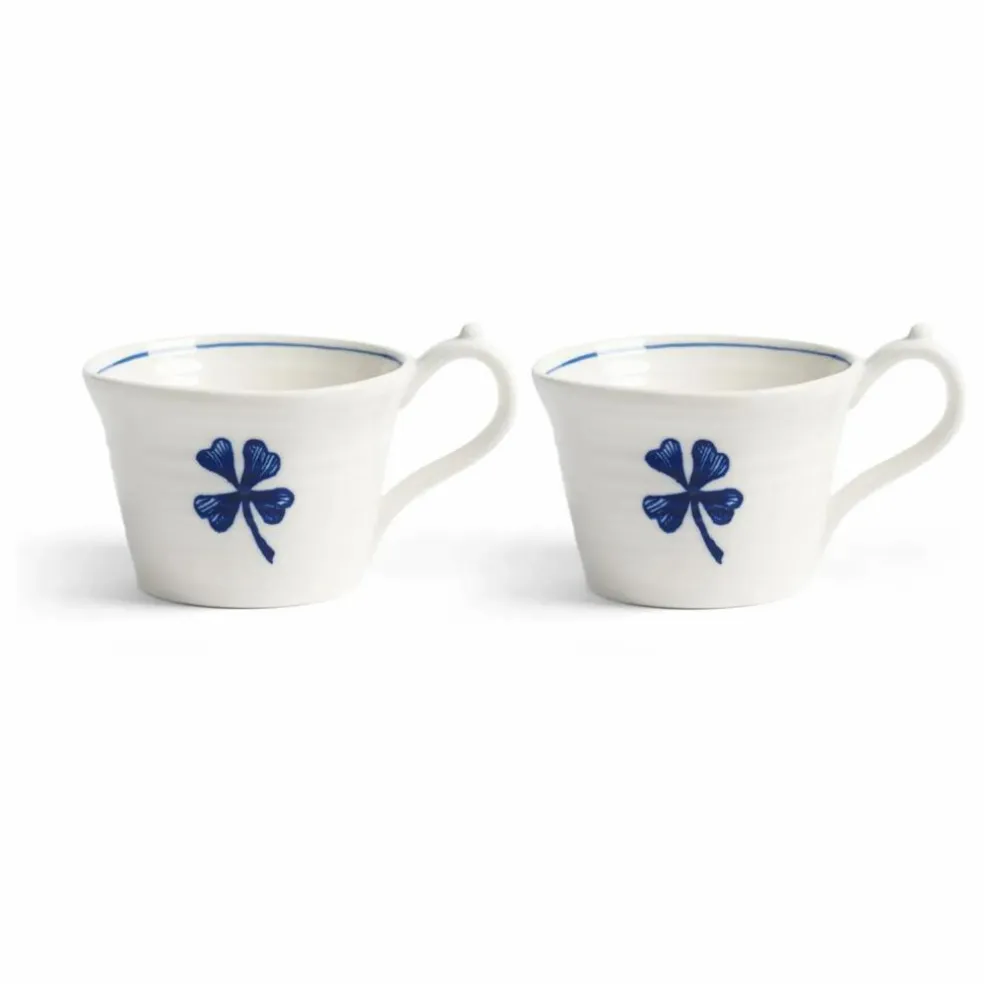Tasse à expresso en porcelaine Anouk - Set de 2 | Bleu