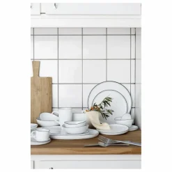 Tasse avec soucoupe en porcelaine Salt