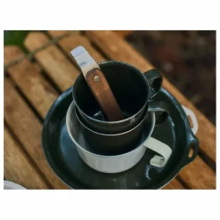 Tasse en émail Foris | Vert forêt