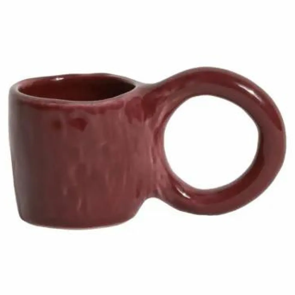 Tasse expresso Donut, Pia chevalier - Set de 2 | Bordeaux