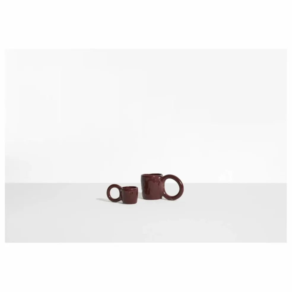 Tasse expresso Donut, Pia chevalier - Set de 2 | Bordeaux