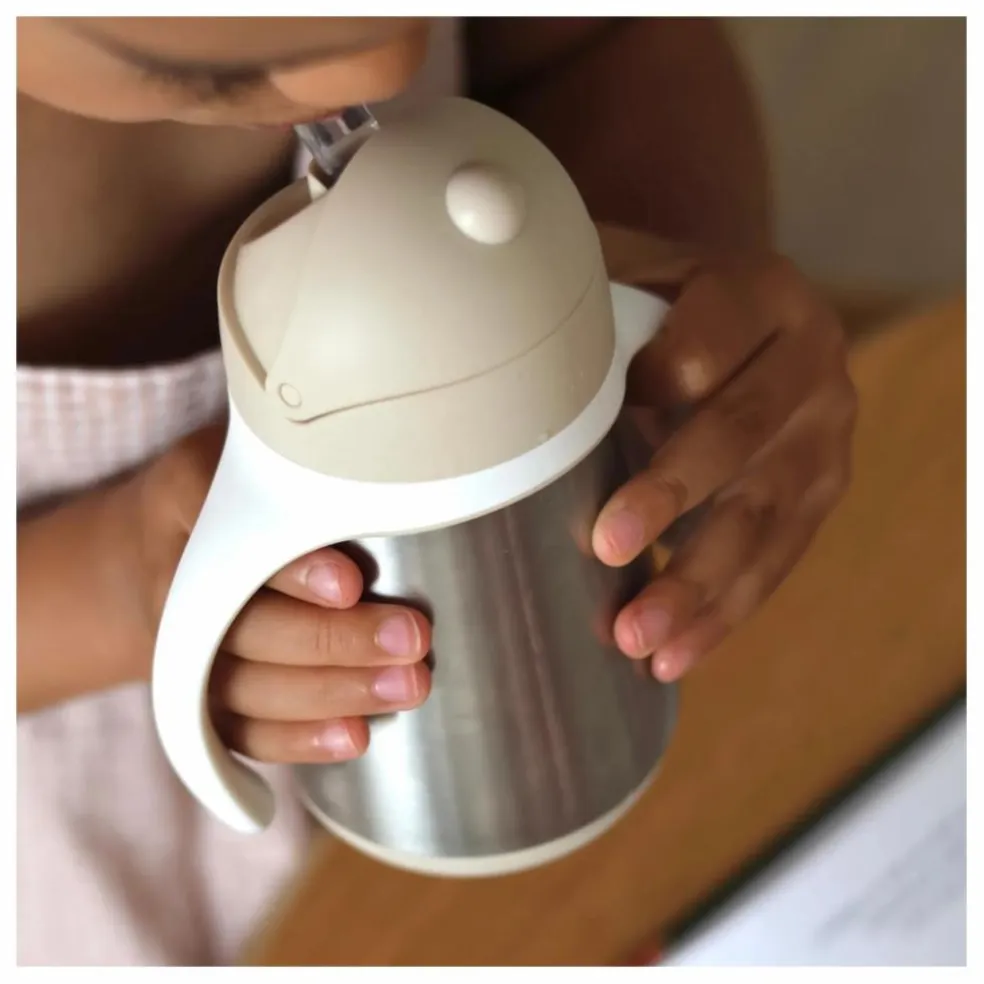 Tasse paille en inox | Argile