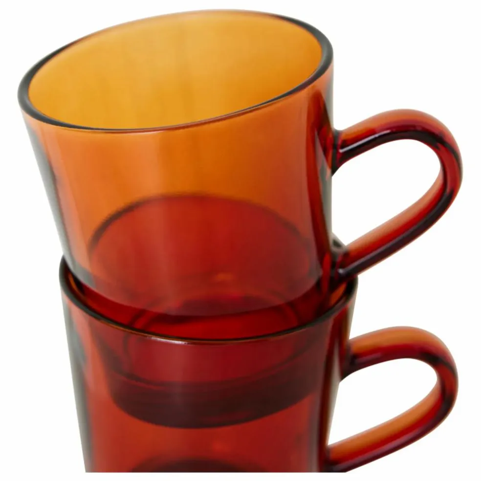 Tasses à café 70's - Set de 4 | Ambre