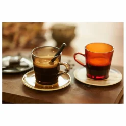 Tasses à café 70's - Set de 4 | Ambre