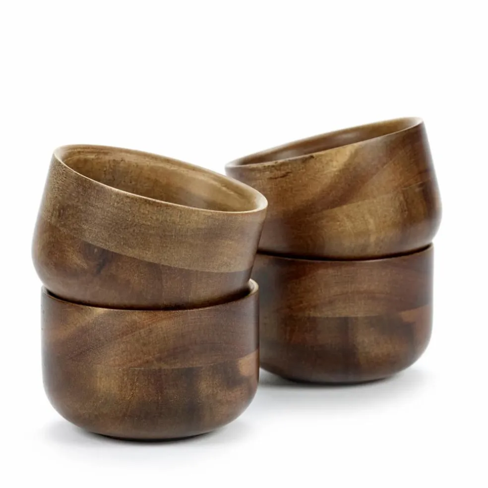 Tasses Collage en bois - Set de 4