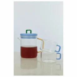 Tasses en verre Brew - Set de 2 | Bleu ciel