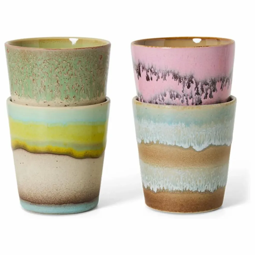 Tasses Pop Art - Set de 4
