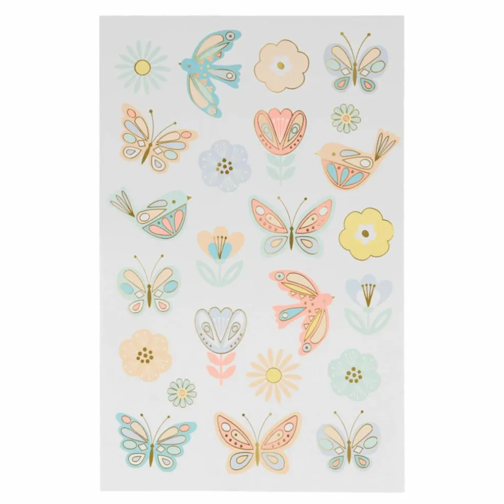 Tatouages temporaires Oiseaux et papillons