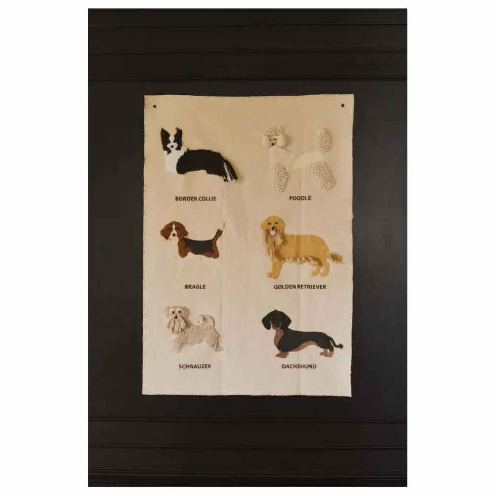 Tenture murale Chiens | Sable