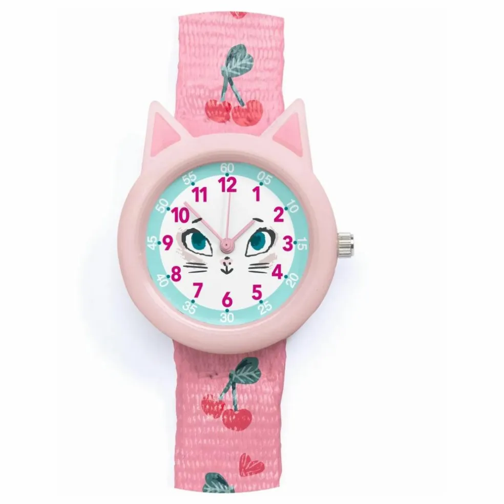 TICLOCK - Montre Chat | Rose