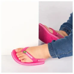 Tongs Baby Brasil Logo | Rose