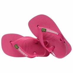 Tongs Baby Brasil Logo | Rose