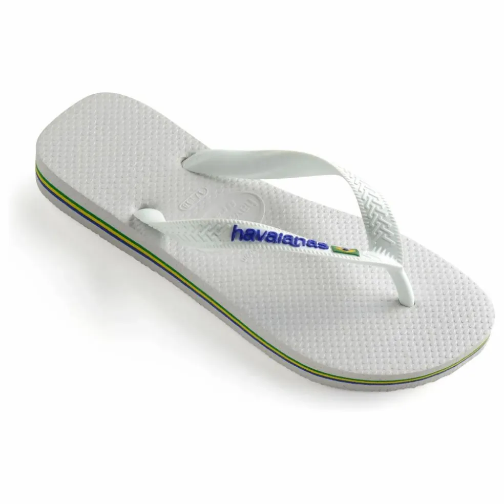Tongs Brasil Logo | Blanc