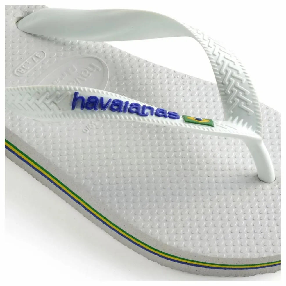 Tongs Brasil Logo | Blanc