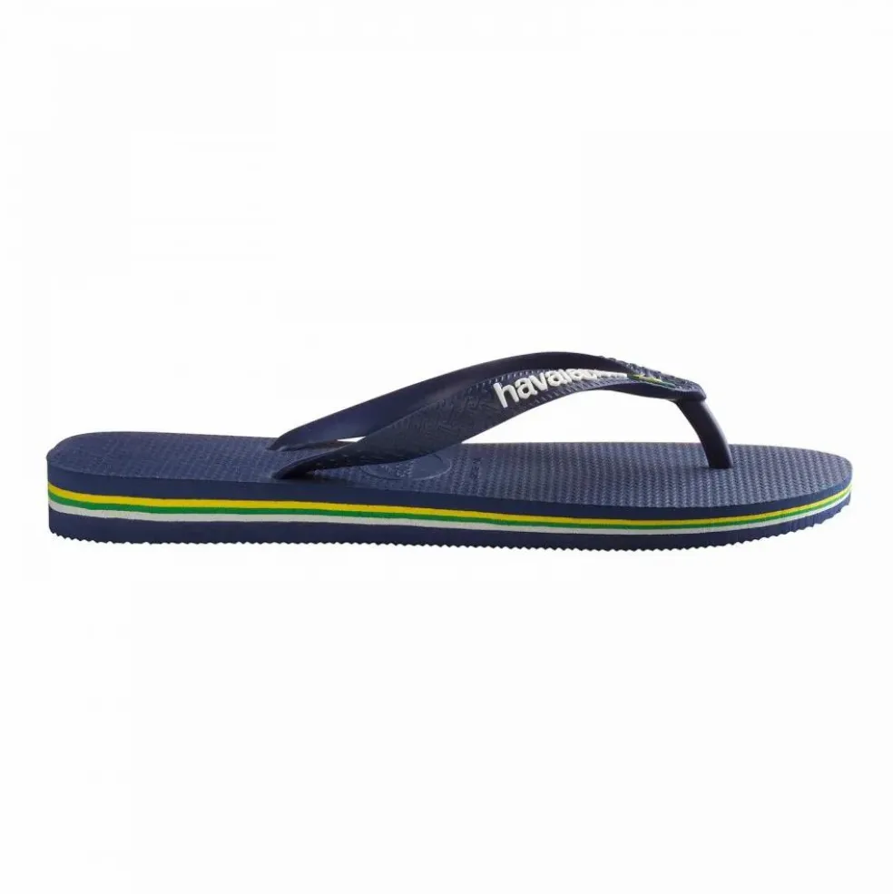 Tongs Brasil Logo | Bleu marine