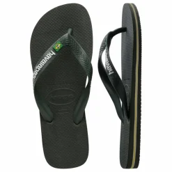 Tongs Brasil Logo | Vert olive