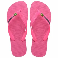 Tongs Brasil Logo Néon | Rose