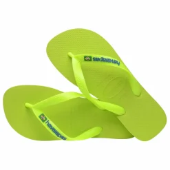 Tongs Brasil Logo Néon | Vert