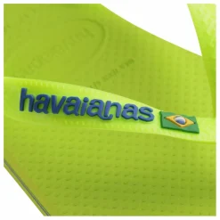 Tongs Brasil Logo Néon | Vert