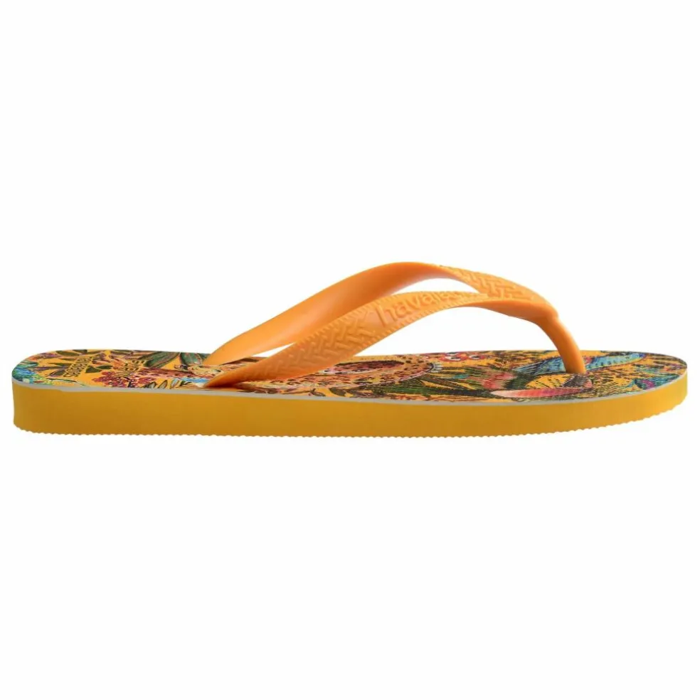 Tongs Farm Selva x Farm Rio | Jaune moutarde