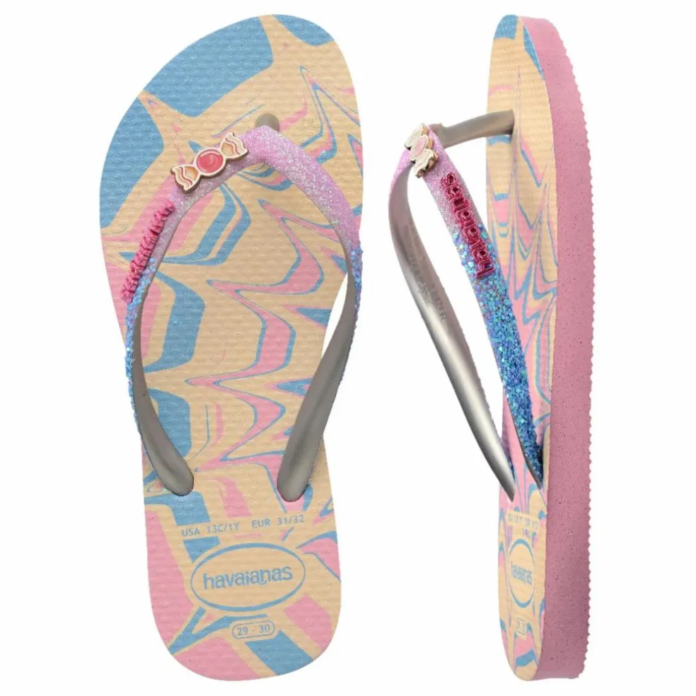 Tongs Slim Glitter Trendy | Rose