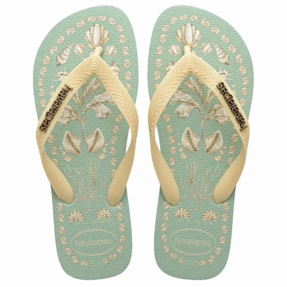 Tongs Top Tropicalia Vibes x Farm Rio | Vert Menthe